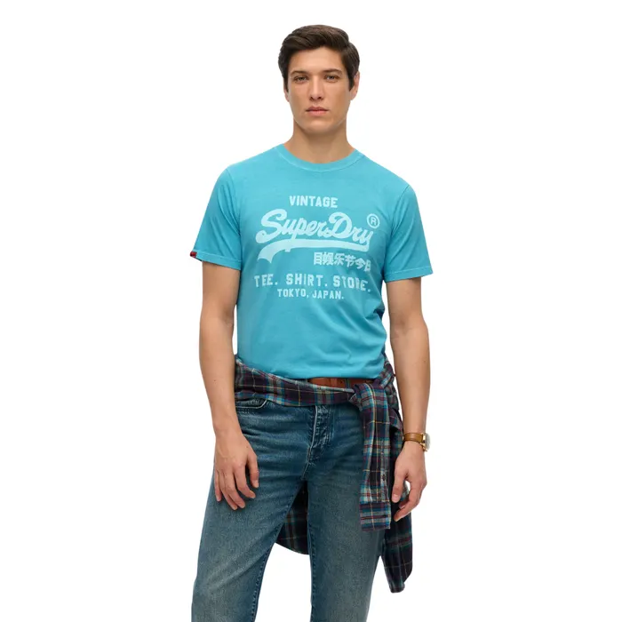 Superdry Vintage Logo Neon Relaxed Shirt Heren
