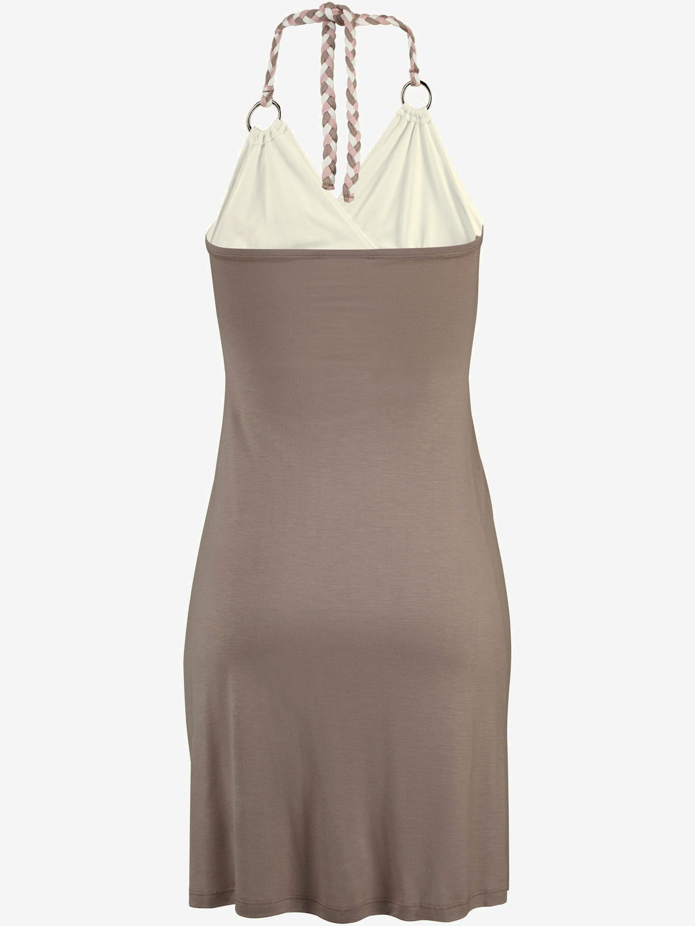 Robe de plage look duo de couleurs tendance
