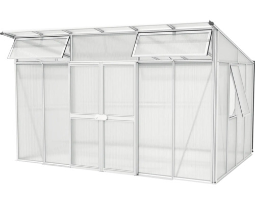 Vitavia Aphrodite 11500 kas, dubbelwandige polycarbonaat panelen 10 mm, 275x396 cm, aluminium