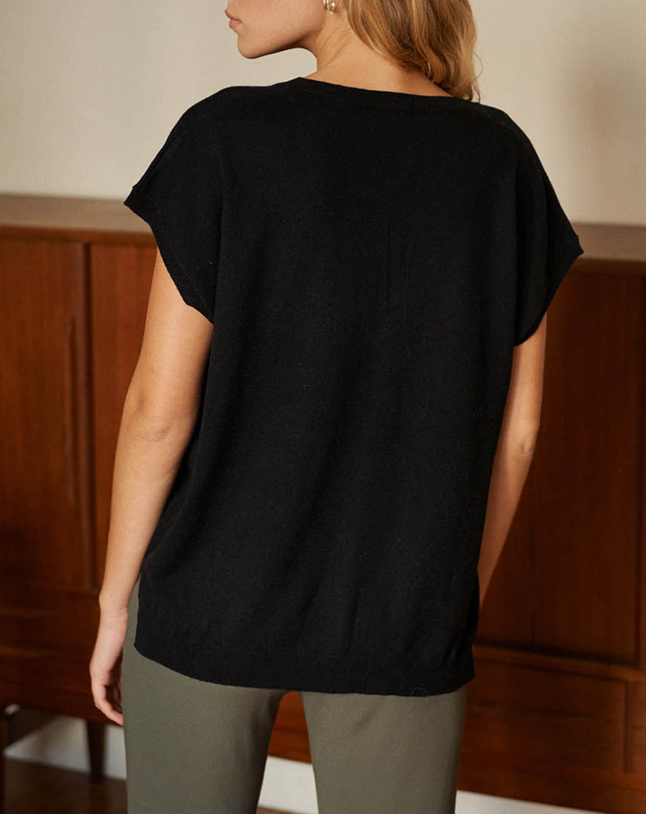 Belair Pull en Laine & Cachemire Palette noir