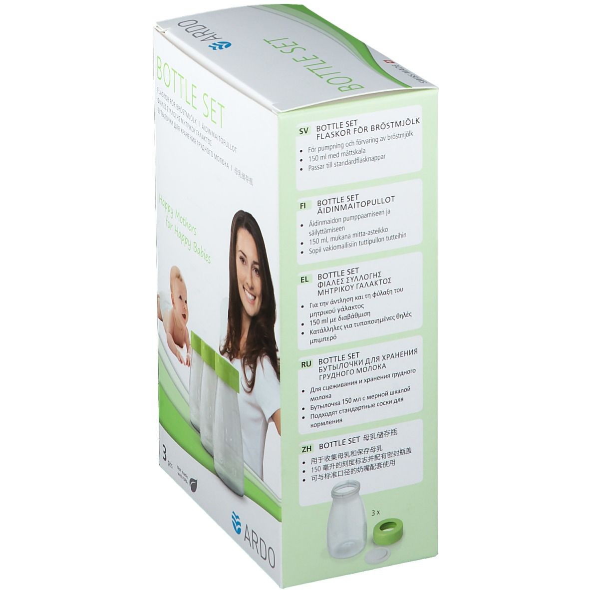 ARDO Bottle Set Flaschen für Muttermilch