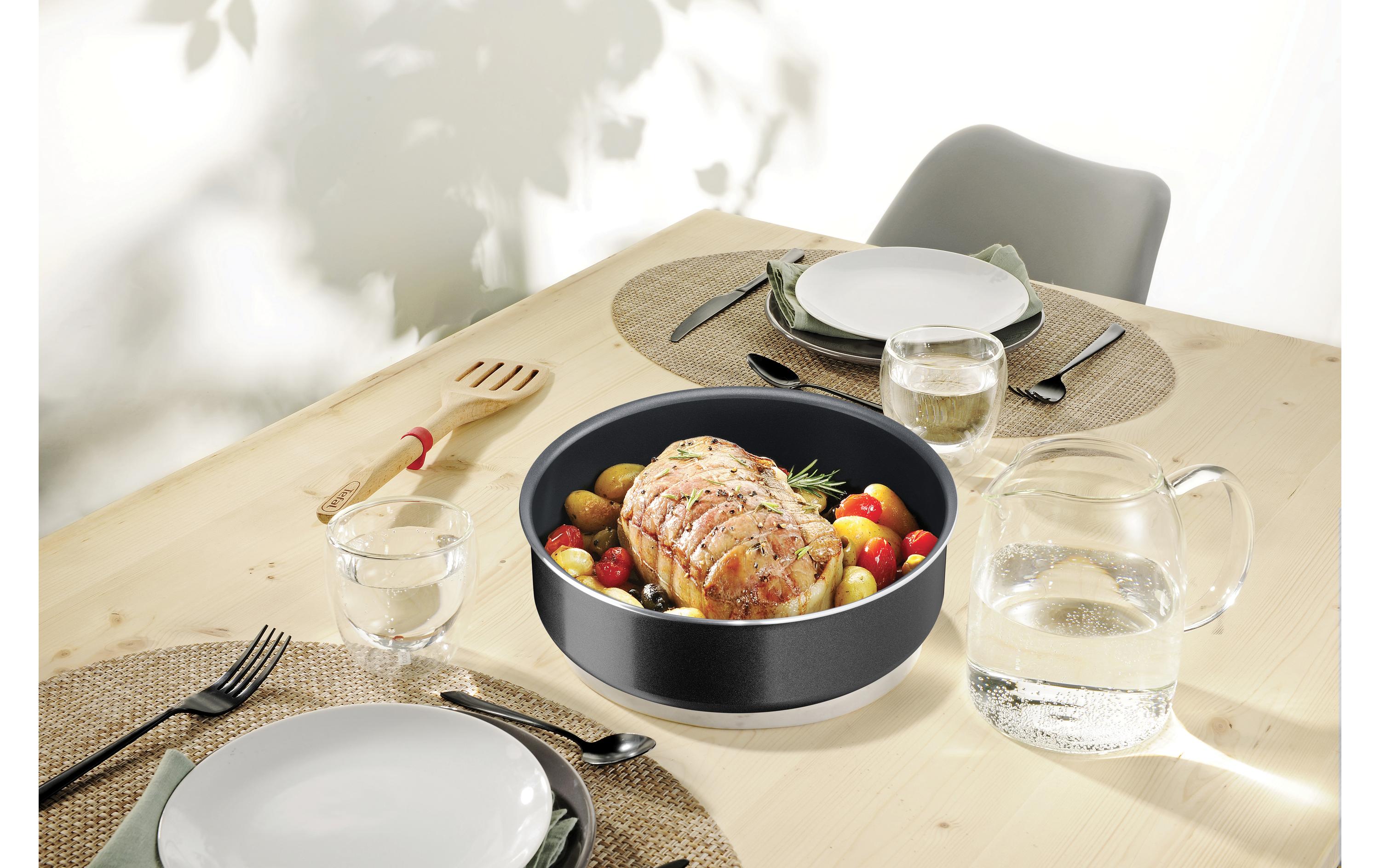 Kochgeschirr-Set Ingenio Easy On 10-teilig, Schwarz<br>Pfannen- und Kochtopf Set