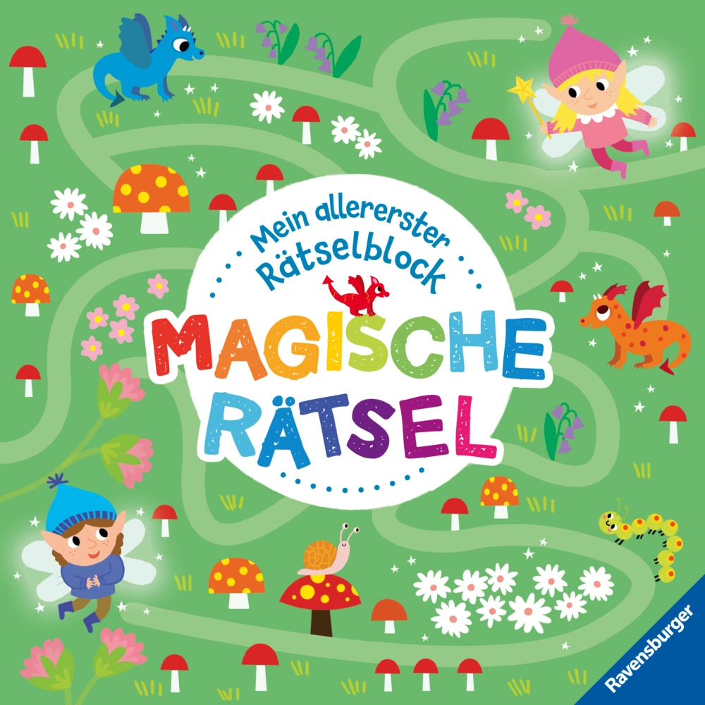 Ravensburger Mein allererster Rätselblock Magische Rätsel - Rätselblock für Kinder ab 3 Jahren
