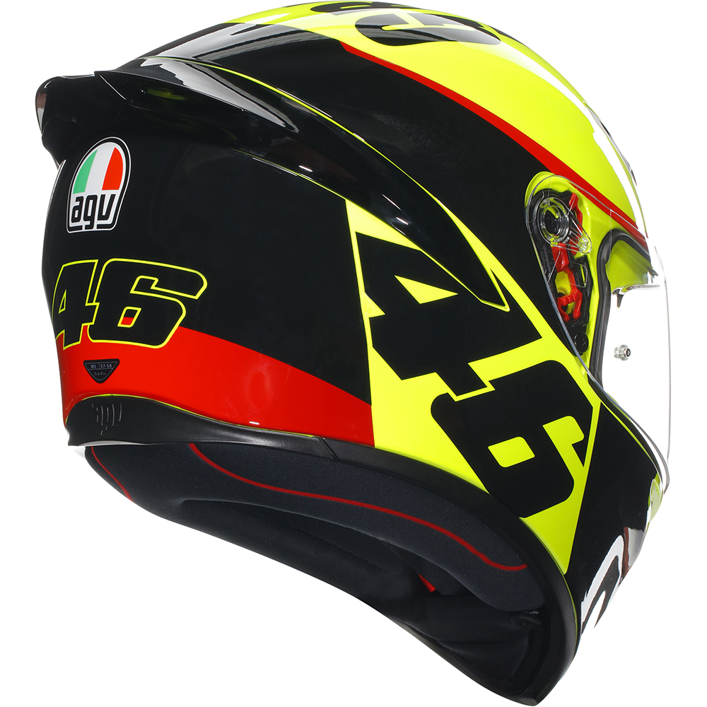 AGV - Casque K1 S Grazie Vale Jaune / Noir / Rouge