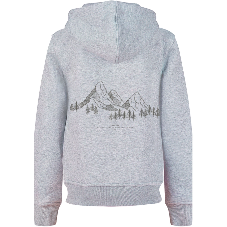 F4NT4STIC Hoodie Mountain Berge Urlaub Winter Schnee Ski heather grey