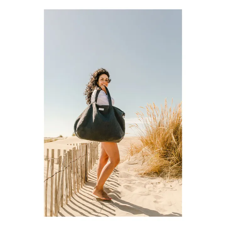 Adorna Sac week-end en lin | Bleu marine