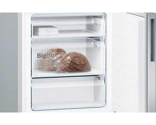 Bosch KGE49AICA koel-vriescombinatie, afmetingen (B x H x D): 70 x 201 x 65 cm, koelgedeelte: 302 l, vriesgedeelte: 117 l