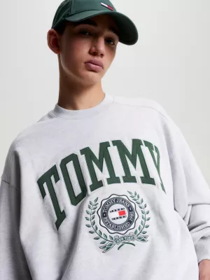 Moletom College Boxy Fit com Logo