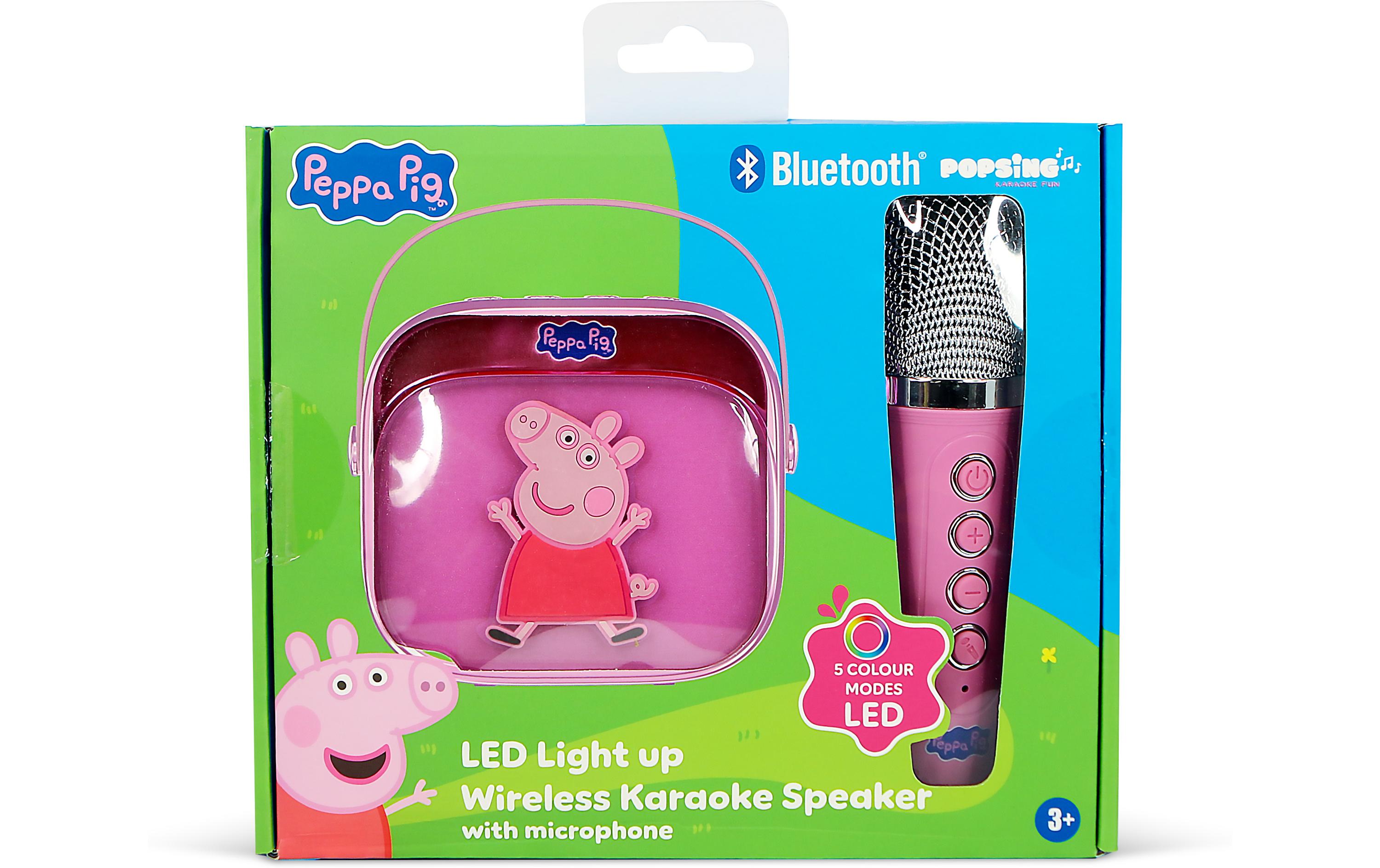Peppa Pig LED Wireless Karaoke Lautsprecher und MikrofonMit LED-Leuchten