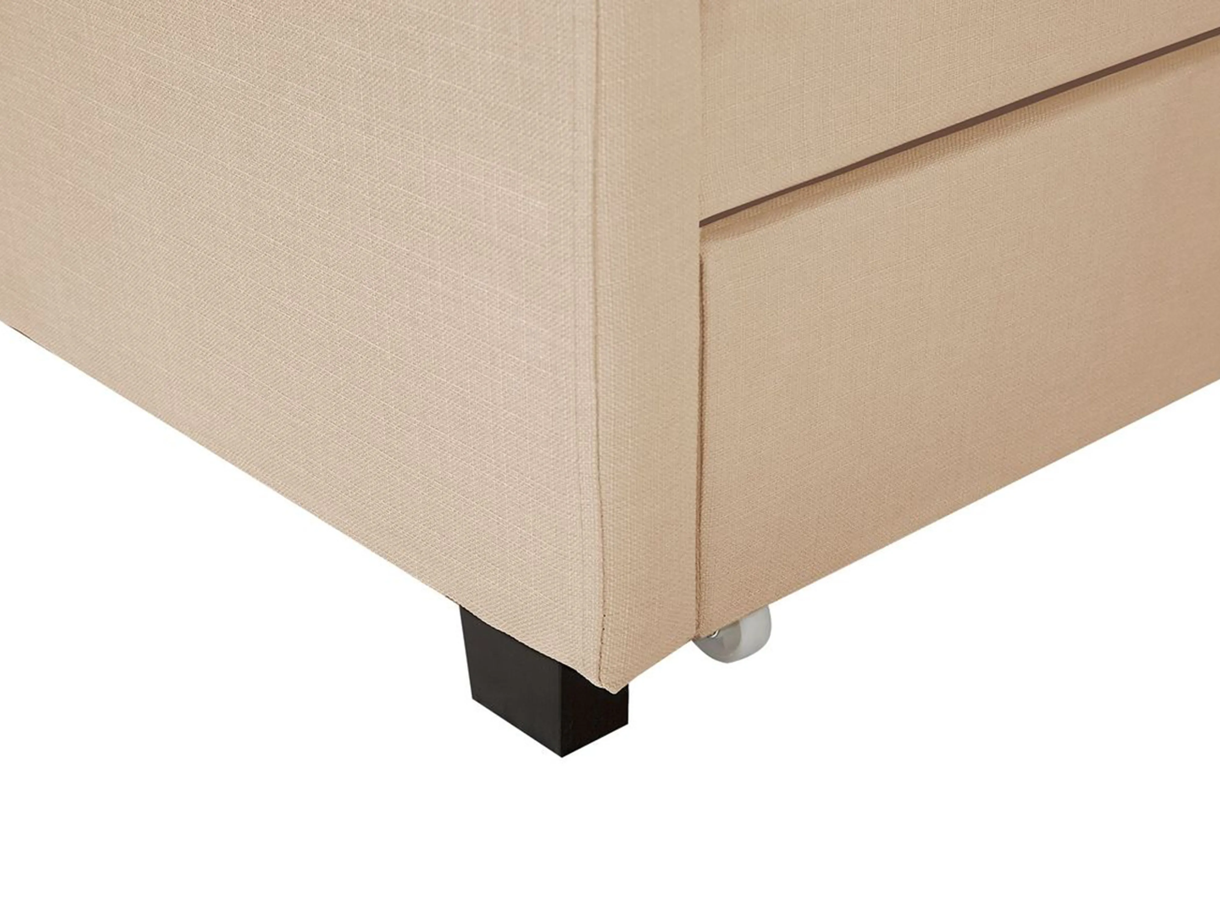 Bed met opbergladen Stof MONTPELLIER 180 x 200 cm Beige