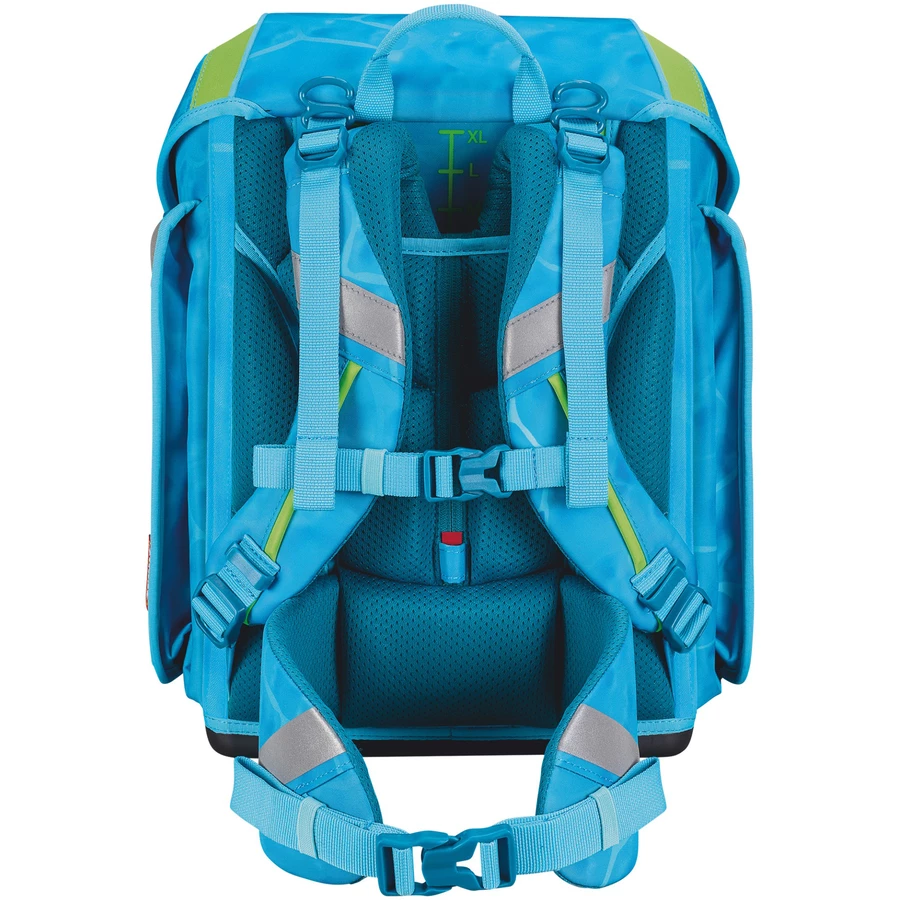 Scout Genius DIN - Schulranzen Set 4 tlg. mit Turnbeutel Water Lily