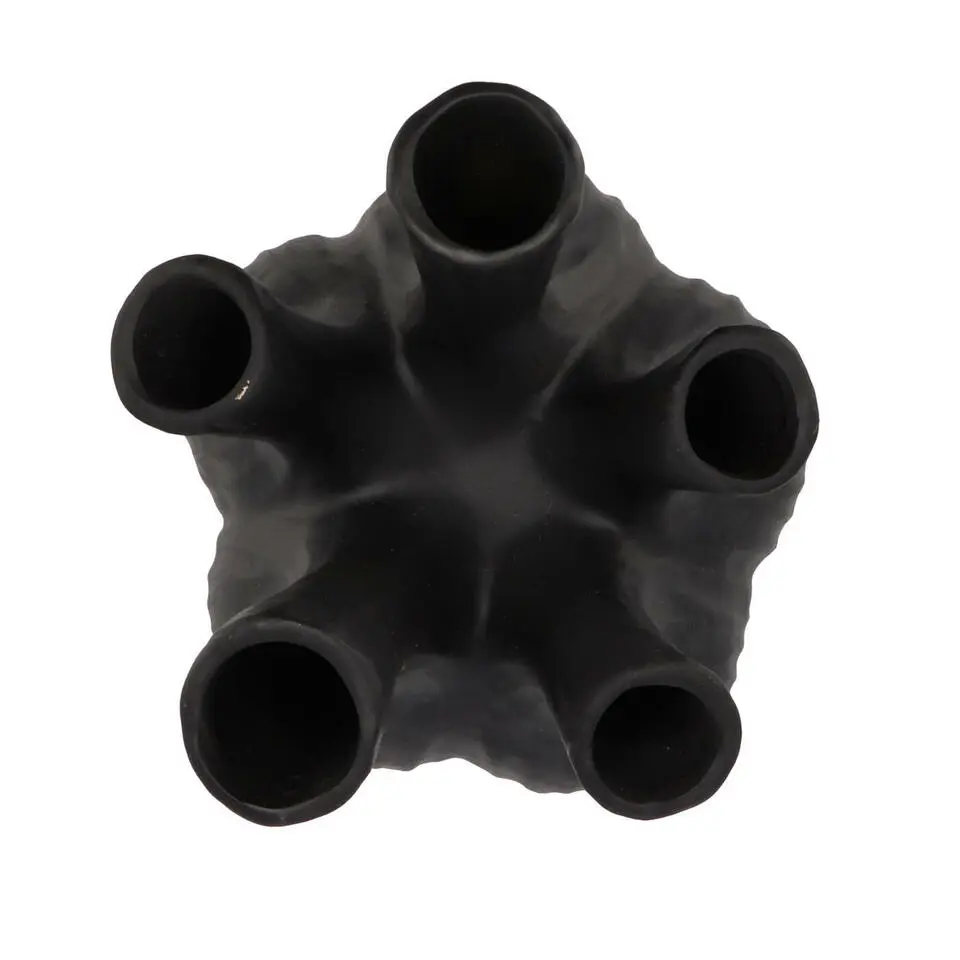 DK Design vaas Aglio - tulpenvaas - zwart - D20 x H25 cm