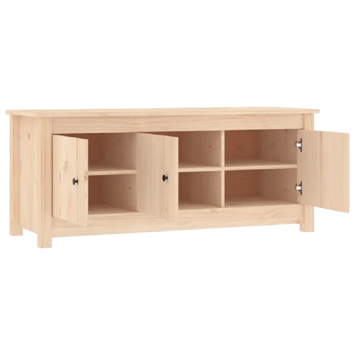 vidaXL Armoire à chaussures pin massif