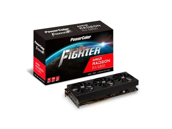 [OUTLET] - PowerColor Fighter Radeon RX 6800 - Grafikkort - AMD Radeon™ RX 6800 - 16 GB GDDR6 - PCIe 4.0 x16 - HDMI, 3 x DisplayPort