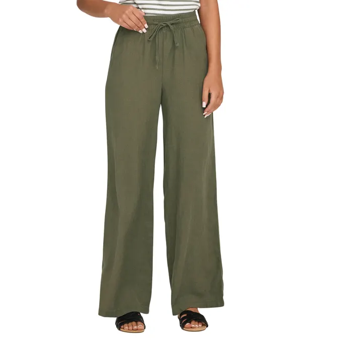 JDY Say Linen Wide Broek Dames
