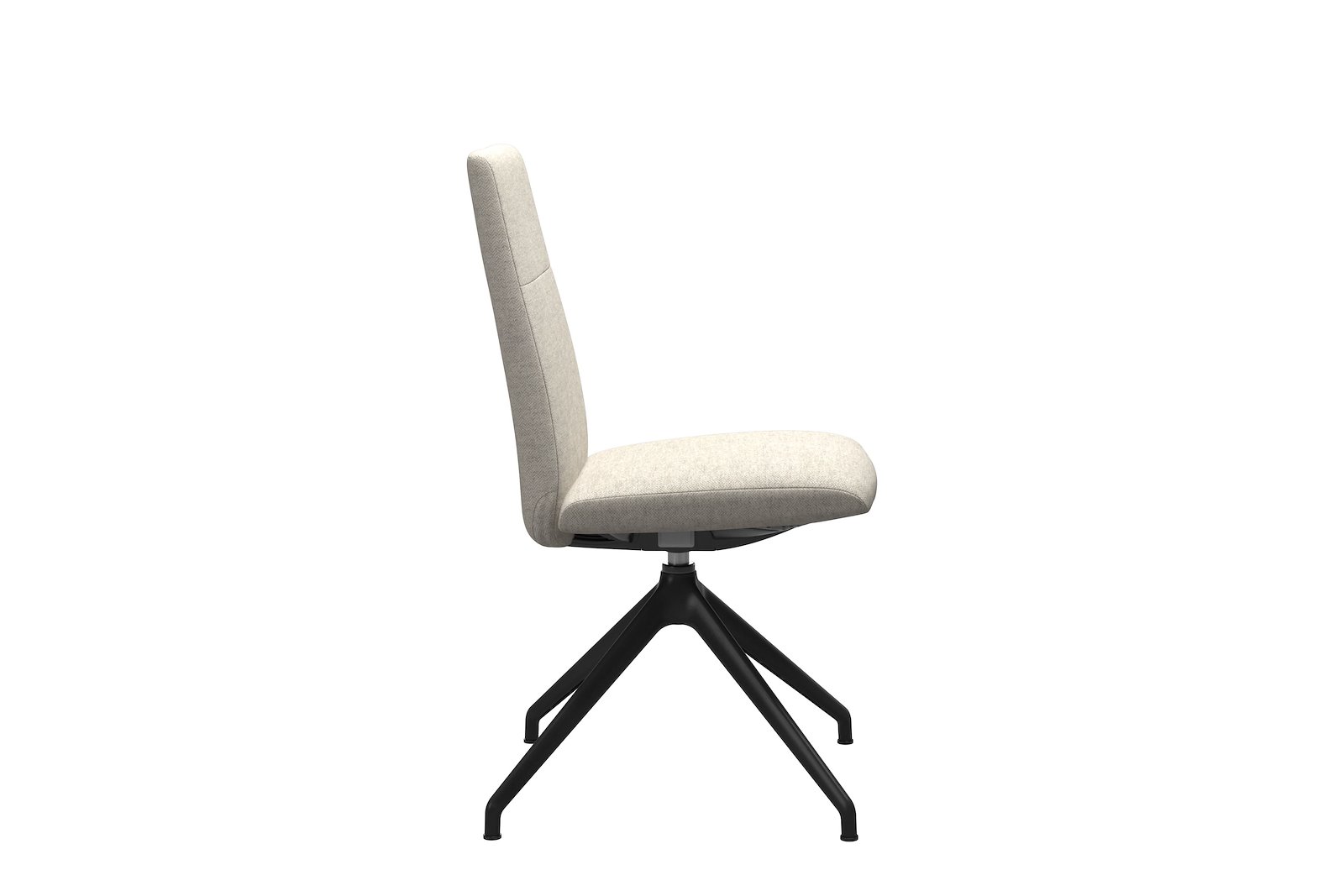 Chilli spisestol Tekstil Peony - Light Beige - Sort