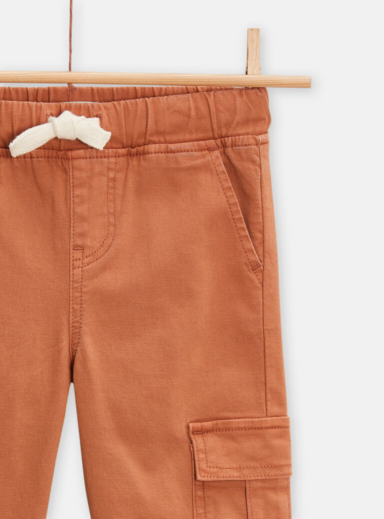 Pantalon cargo marron pour garçon