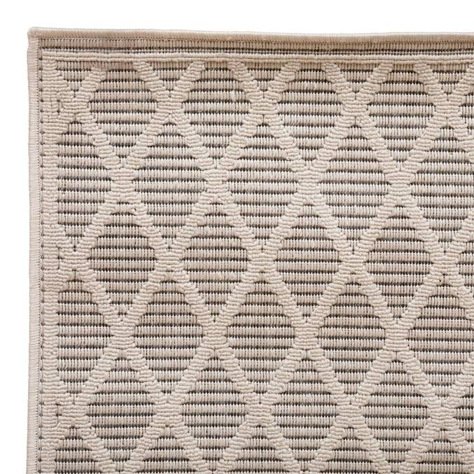 Tapis d'extérieur et d'intérieur GRAY Motifs losange Gris