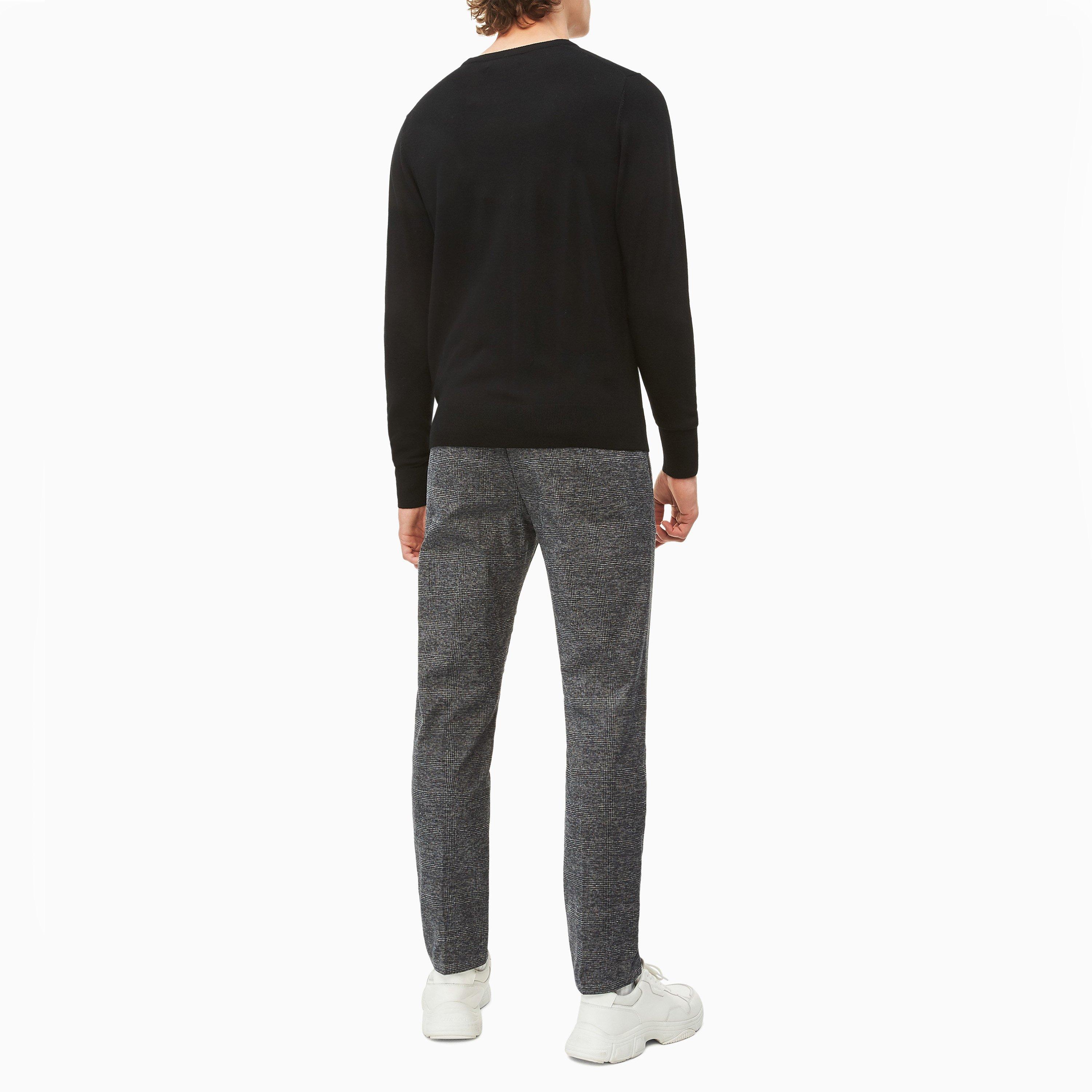 Calvin Klein Tapered Fit Check Trousers