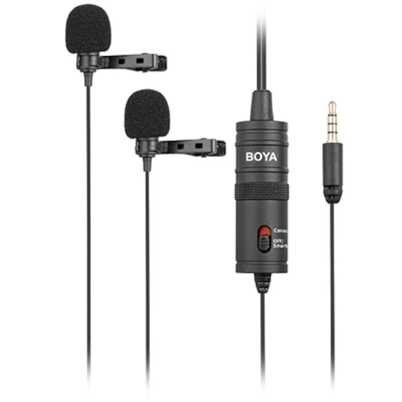Boya BY-M1DM duo omnidirectionele lavalier microfoons