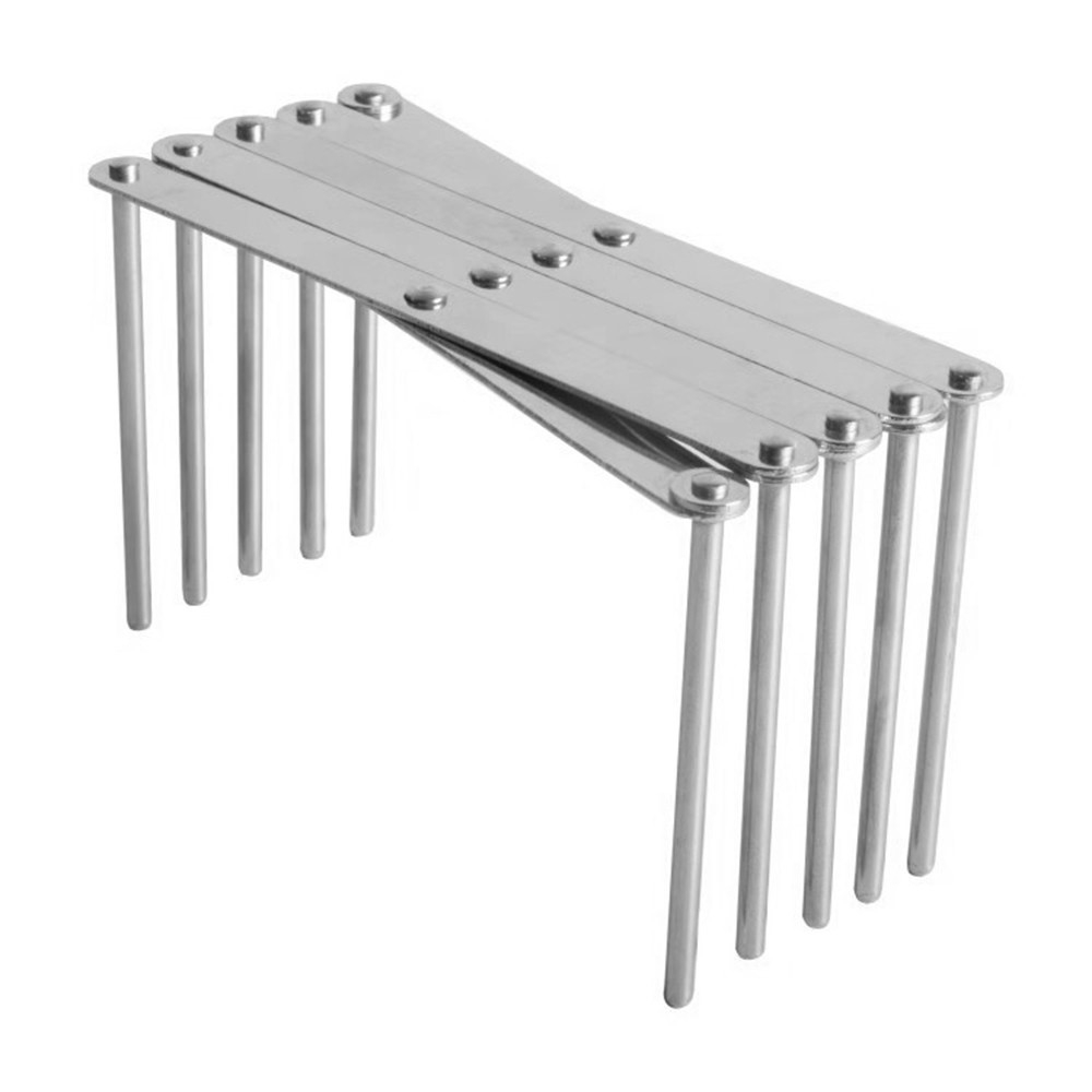 (2er Set) Edelstahl Geschirrständer Abtropfgestell Spare Ribs Rippchen Halter Wandhalterung