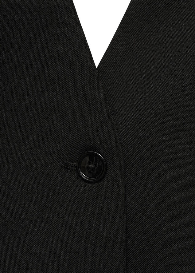 MANGO Halter suit waistcoat Black