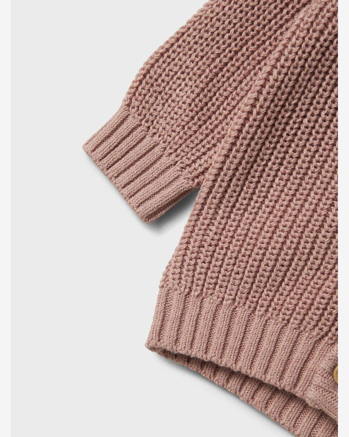 Cardigan Baby – Strikket, Øko Bomull | Emlen LS Knit