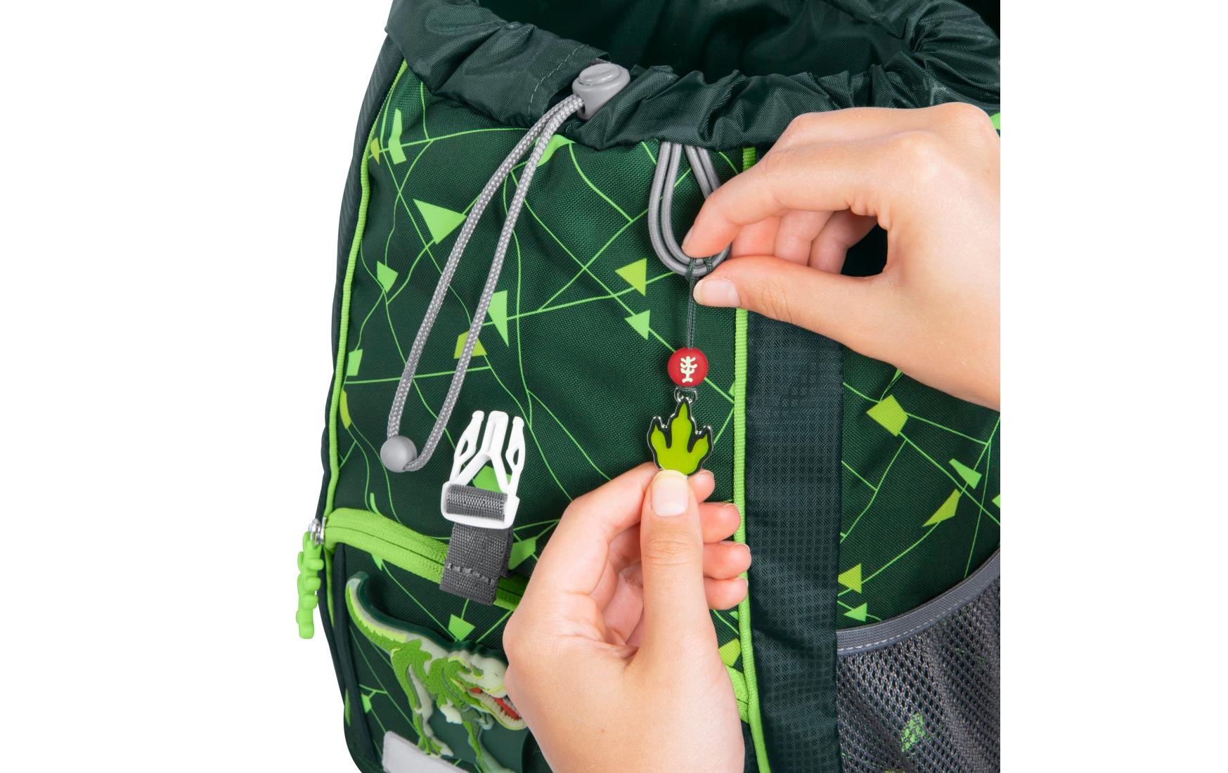 Rucksack Dino Night Tyro 13 lKID SHINE Rucksack-Set «Dino Night Tyro», 3-teilig