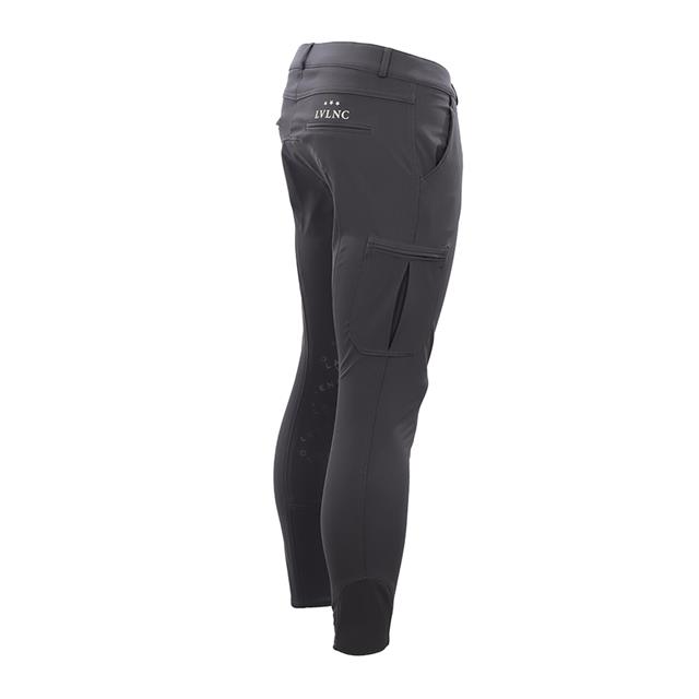 Paardrijbroek La Valencio LVWilliam Knie Grip Men Donkergrijs