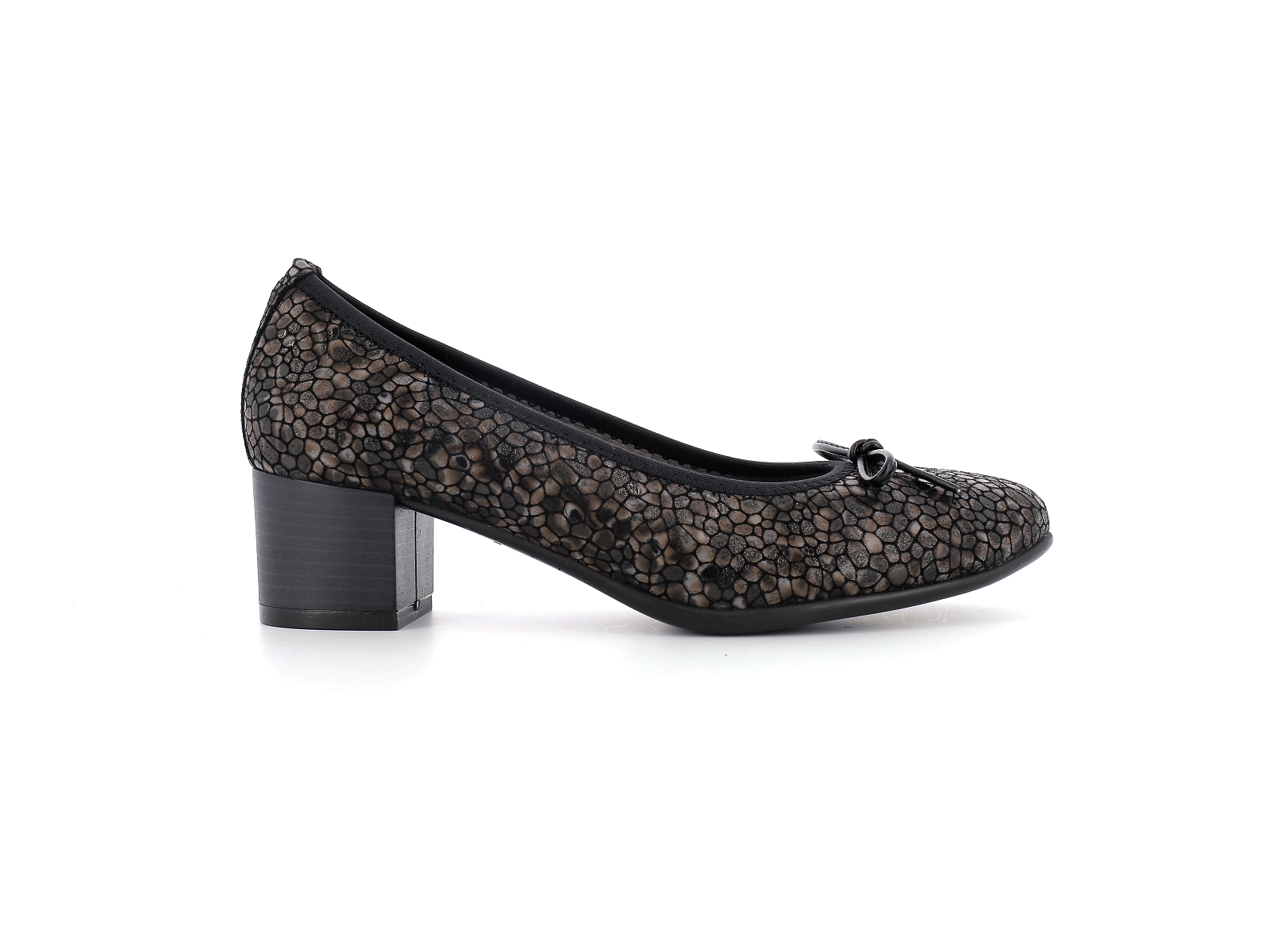Cavargna shoes-TESSA -TP Cuir Noir Bronze