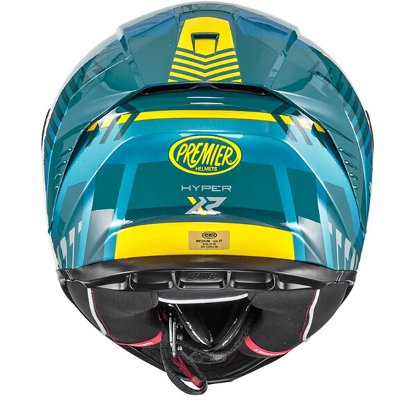 premier - Casque Hyper XR Turquoise / Vert / Jaune
