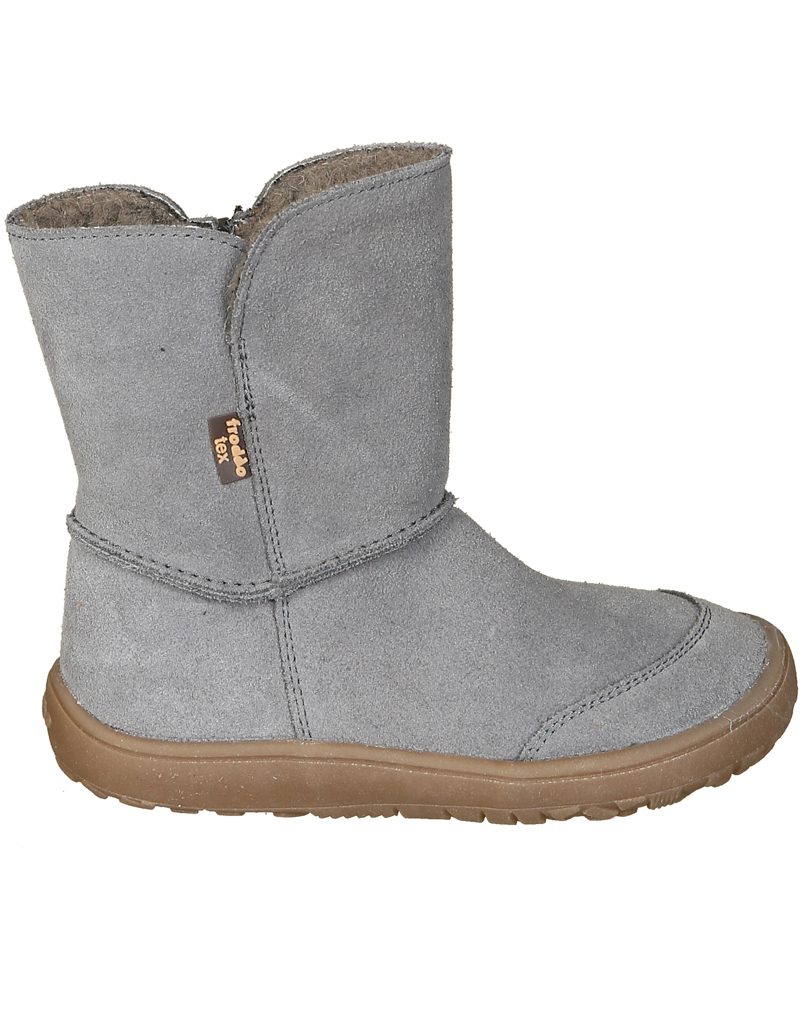 Winterstiefel BAREFOOT TEX SUEDE in grey