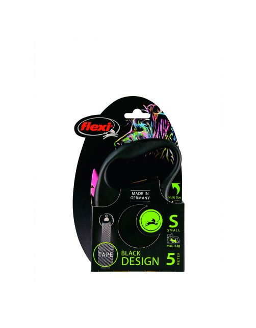 Flexi Black Design Koord S 5 m - Hondenriem