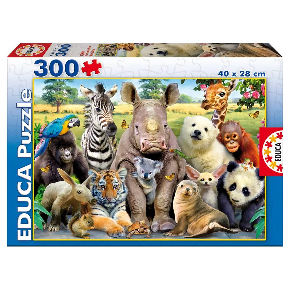 PUZZLE 300 PIECES PHOTO DE CLASSE ANIMAUX
