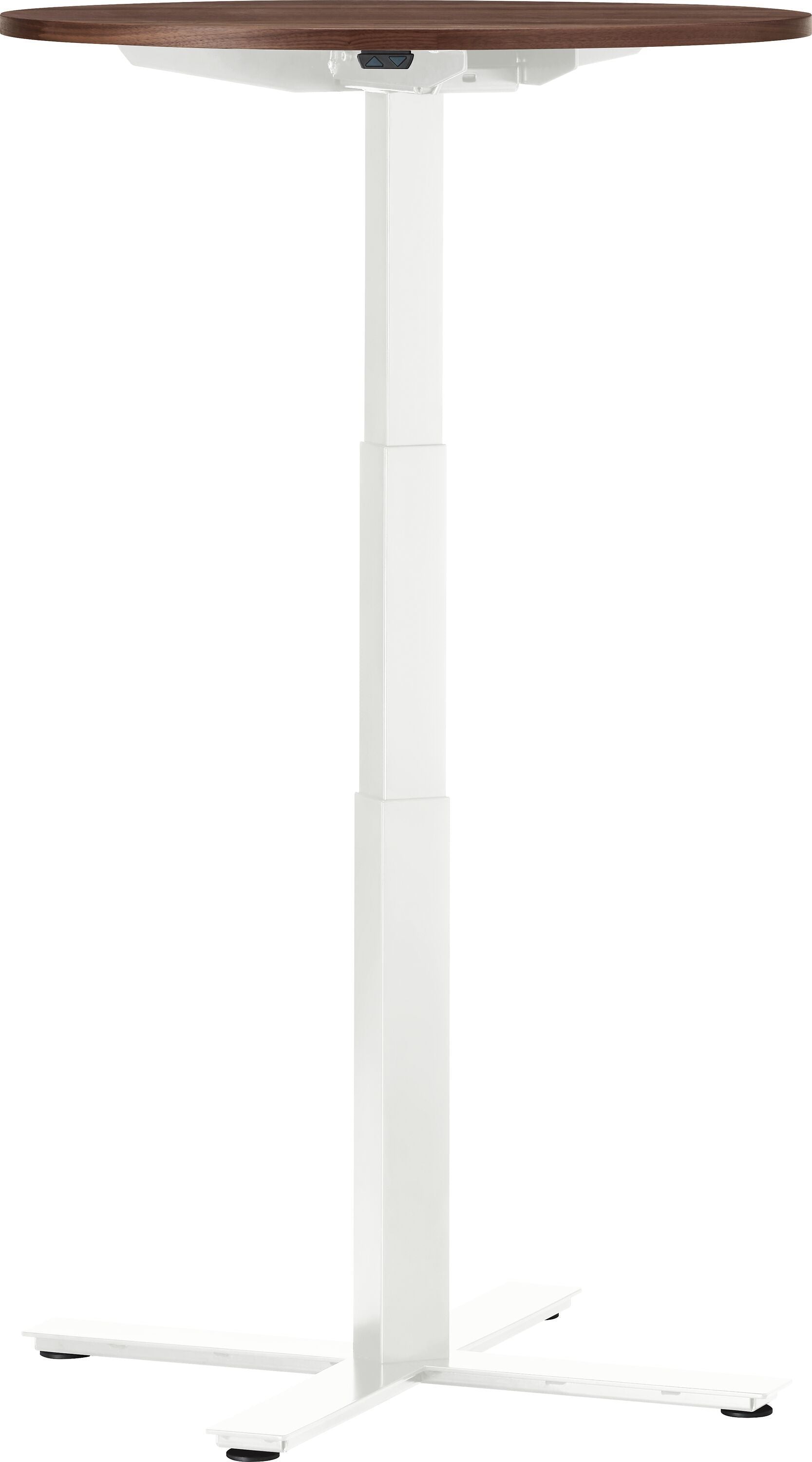 FLEXCUBE Besprechungstisch höhenverstellbar - Nussbaum / H: 62.5 cm