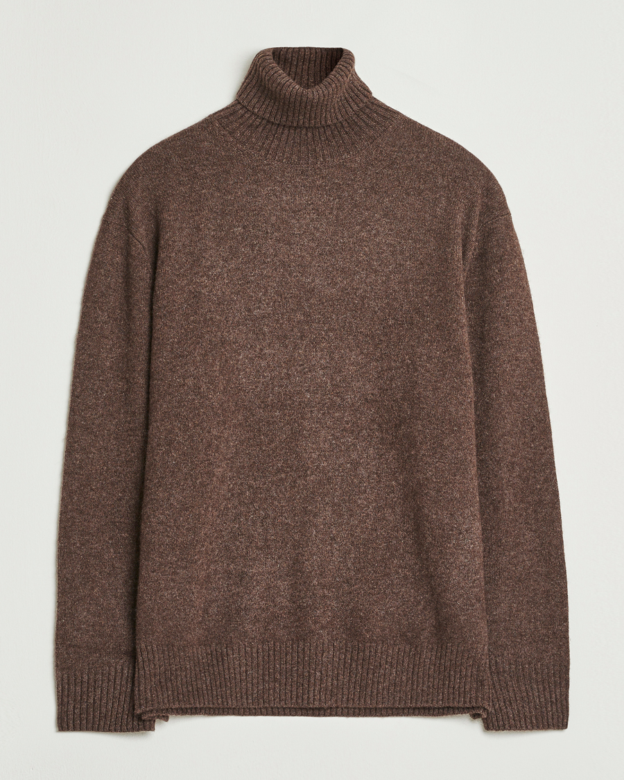 A.P.C. Mahe Yak Knitted Rollneck Marron Chine