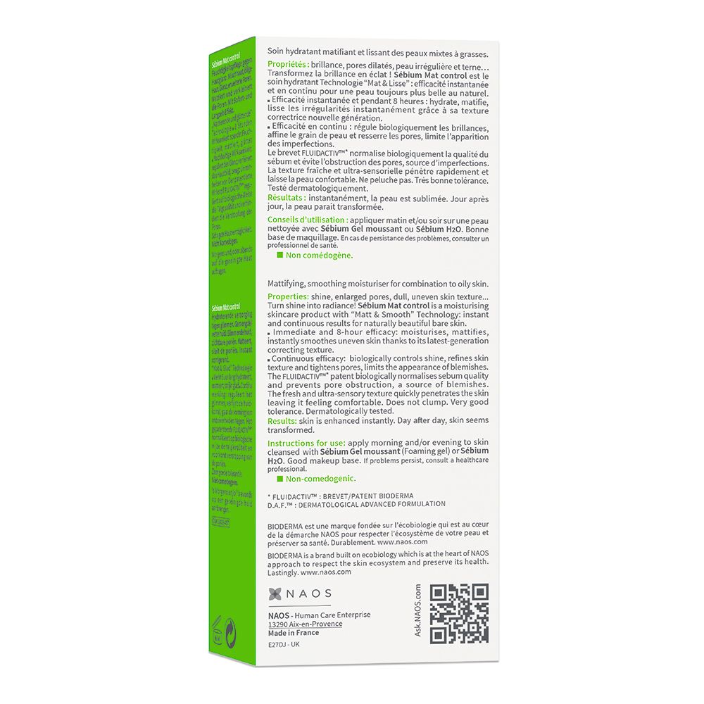 BIODERMA Sébium Mat control Mattierende Feuchtigkeitscreme - Jetzt 25% sparen mit Code 