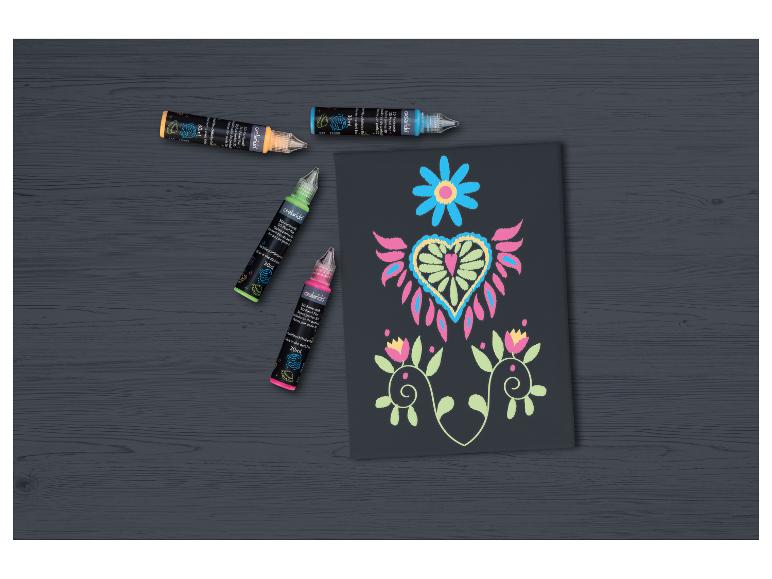Glow-in-the-dark verf 4 x 30 ml