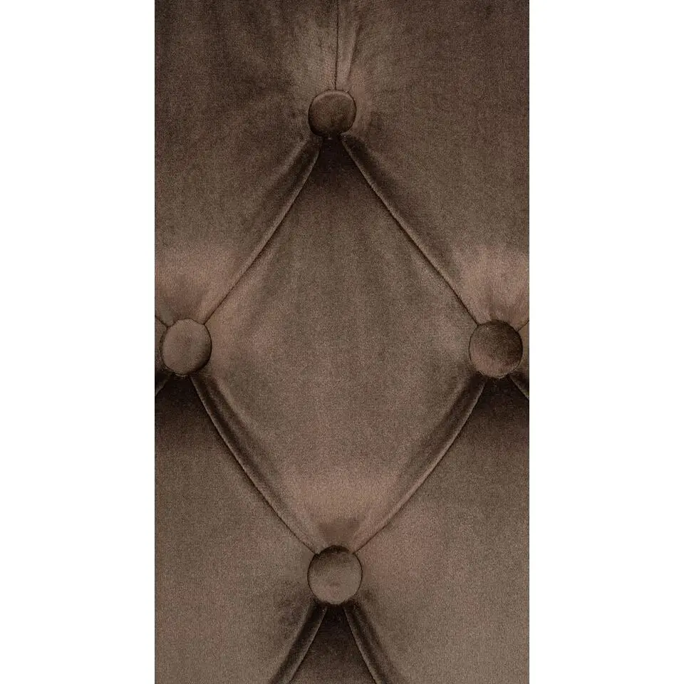 CLP Eetkamerstoel Lisburn walnoot Frame - Fluweel - bruin