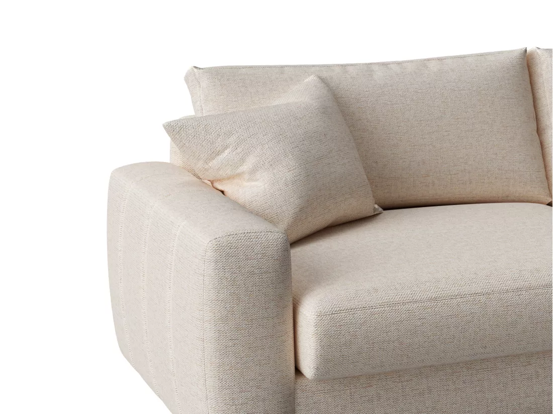 Canapé 3 places en tissu beige JULINA de Maison Céphy