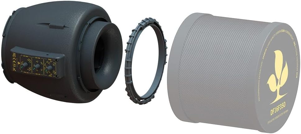 Secret Jardin regulated Extractor T° 150/250/350m3/h DF16 compatible clip