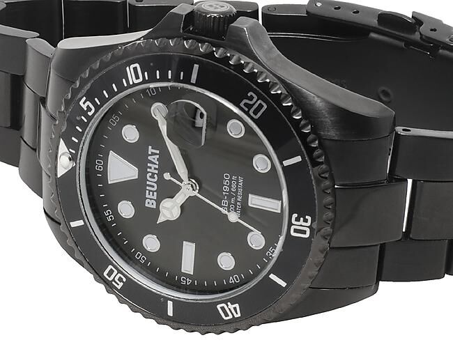 BEUCHAT MONTRE - MONTRE GB1950 ACIER DIAMETRE 44 MM