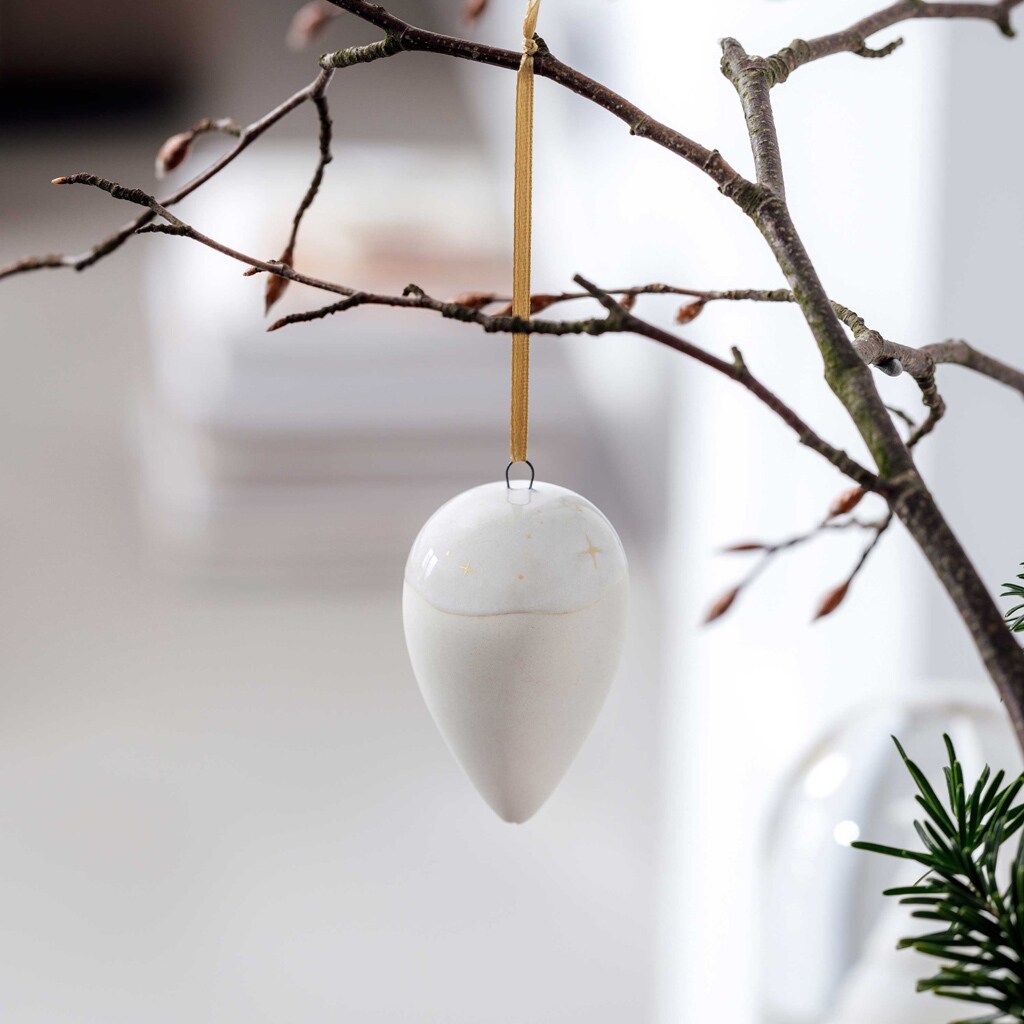like. by Villeroy & Boch Ornamente Tropfen Winter Glow 6er Set