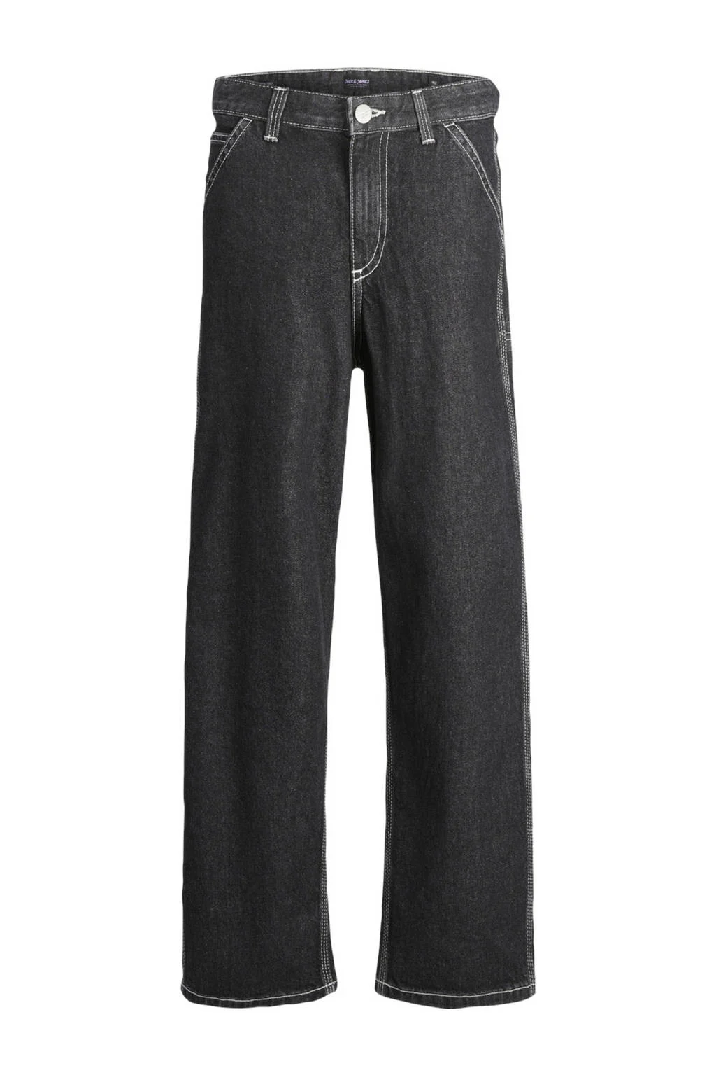 JACK & JONES loose fit jeans JJIALEX JJCARPENTER black denim