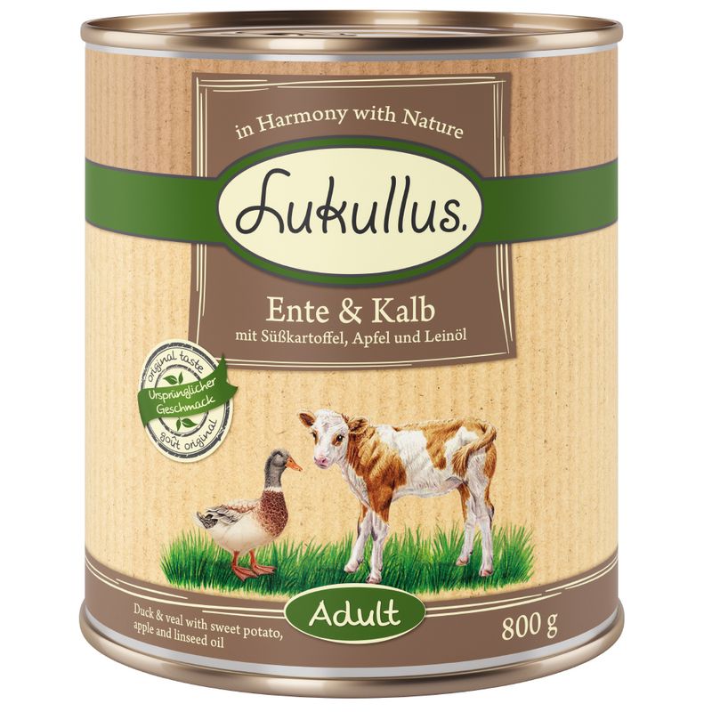 Lot 4 ou 5 saveurs Lukullus Adulte 24 x 800 g