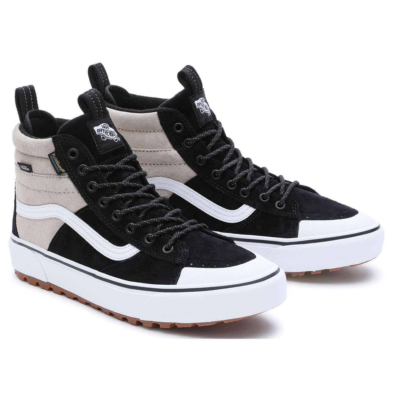 Vans Baskets en Velours de Cuir SK8-Hi MTE-2 noir/beige