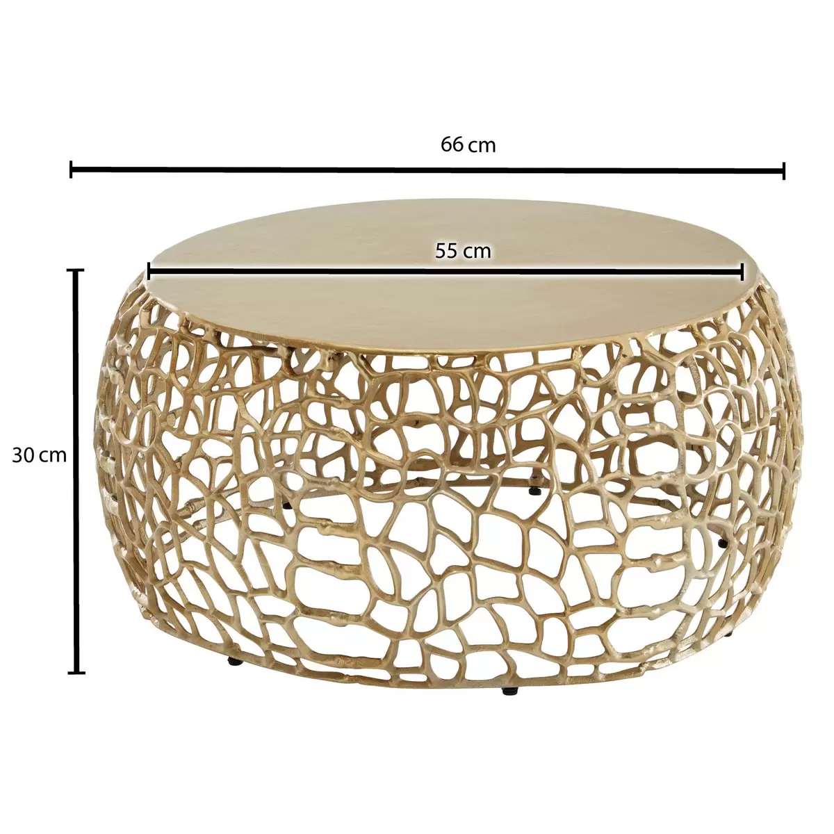 Couchtisch Alegra Gold