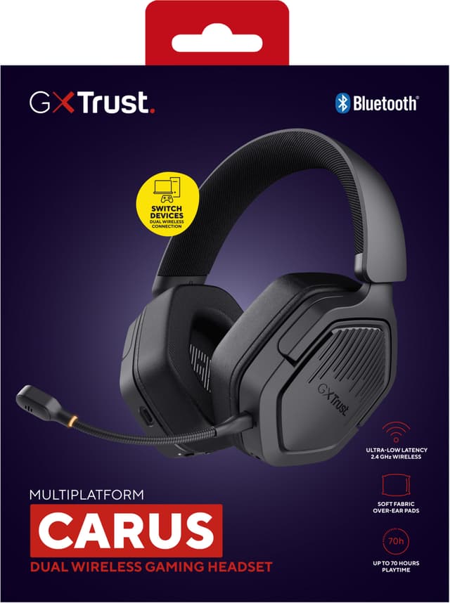 Trust GXT493 Carus trådløst gaming headset