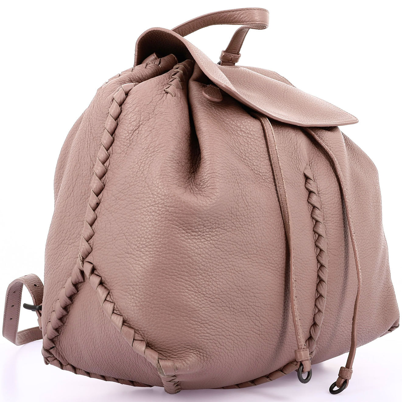 Bottega Veneta Sac à dos en Cuir Grand rose - Très bon état - Longueur 41 cm