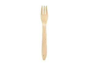 Gaffel 190 mm Dinner lux voksbehandlet Bionedbrydelig Træ,10 pk x 100 stk/krt